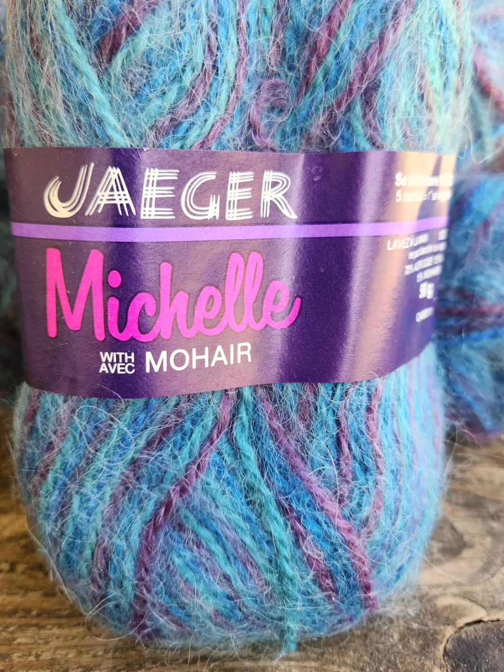 Vintage Jaeger Michelle Mohair Blend Yarn 8 Skeins